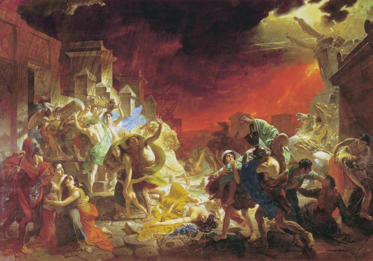 The Last Day of Pompeii by Karl Briullov (1830-33)