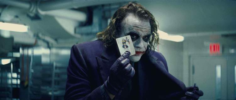 The late Heath Ledger as The Joker