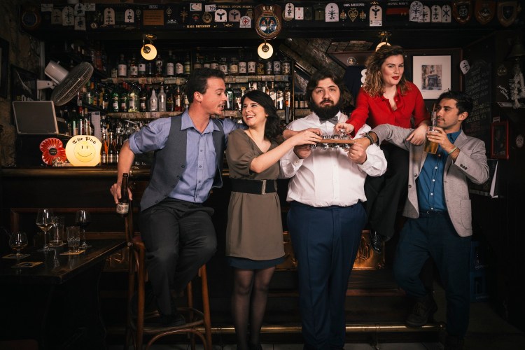 Two Gentlemen of Verona at The Pub, Valletta (WhatsTheirNames Theatre, March 2016). Photo by Jacob Sammut